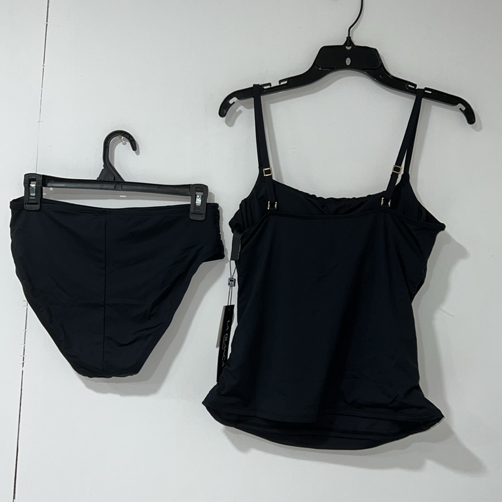 La Blanca Island Goddess Underwire Lingerie Strap Tankini Top & Bikini Bottom 10 - Picture 4 of 14